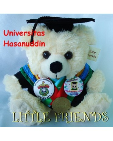 Boneka Wisuda Universitas Hasanuddin - Kedokteran (25 cm)